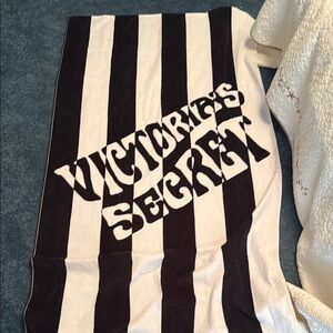 Victoria's Secret Bold Black and White Towel
